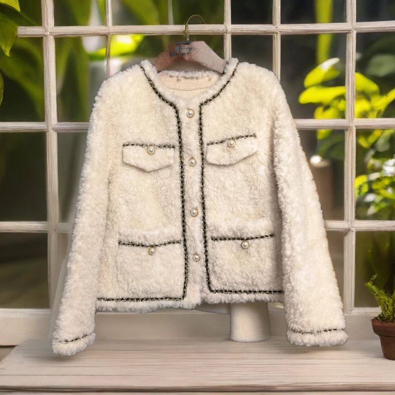 551-600海宁羊毛短外套轻奢孤品工厂清仓秋季小香风秋冬短款冬季