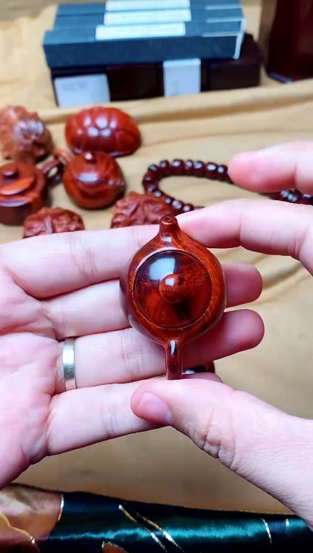 檀香紫檀（小叶紫檀）把把壶