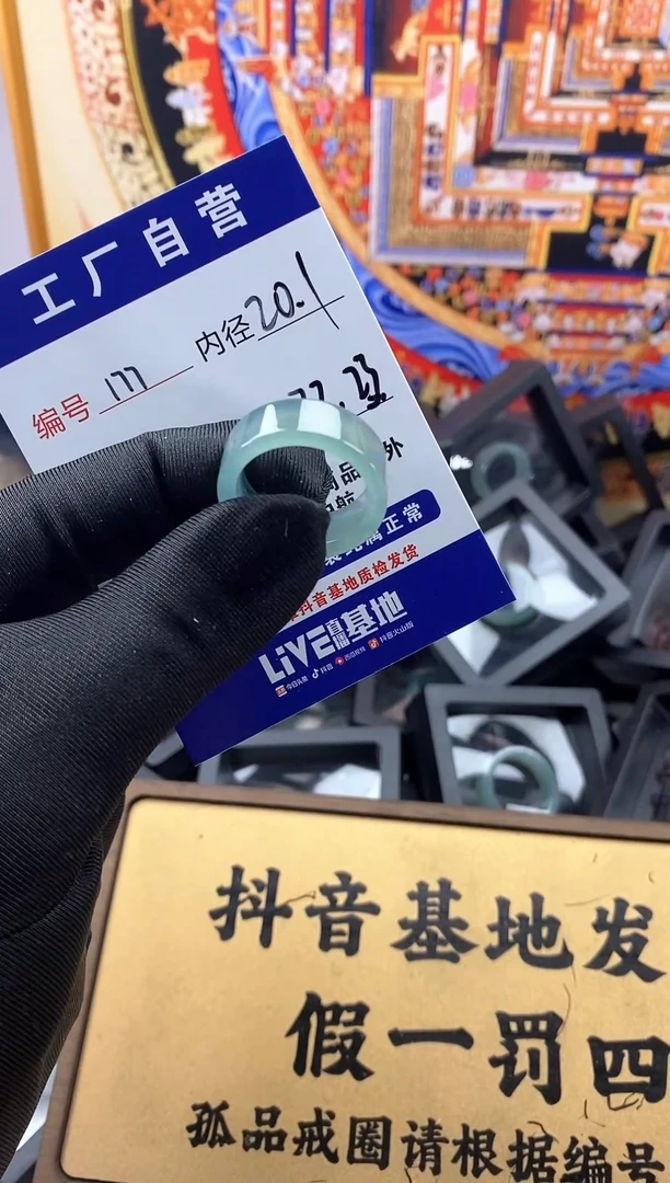 未镶嵌戒圈翡翠177
