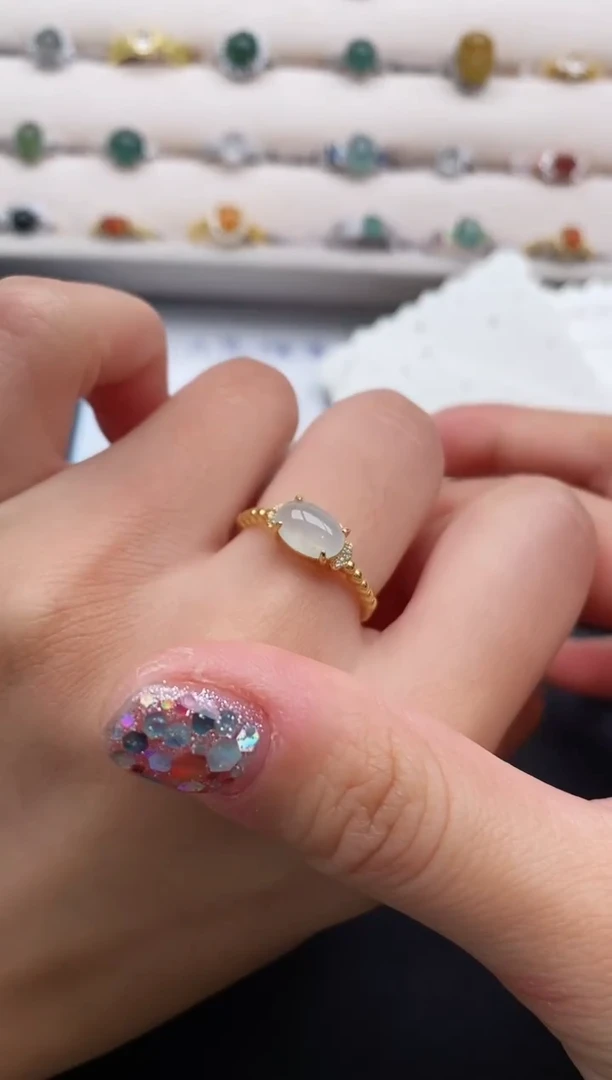 银S925镶嵌戒指翡翠111111111+4