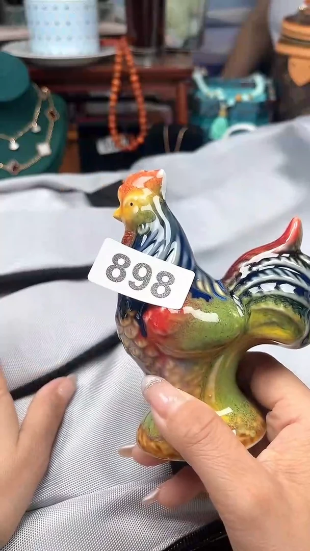 瓷片陶茶666文玩周边多人898鸟家灰色双肩包