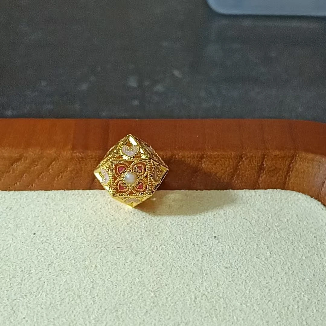 足金999 八面玲珑珐琅彩