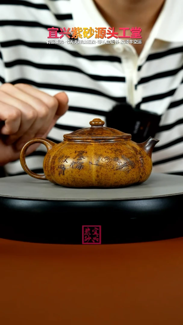 茶壶紫砂龙骨金砂柴烧寒梅傲骨筋纹寒江260cc