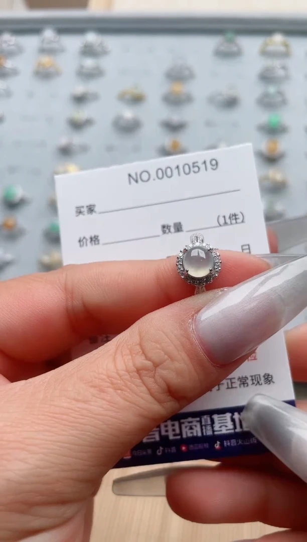 【闪购商品】翡翠戒指银S925镶嵌1·
