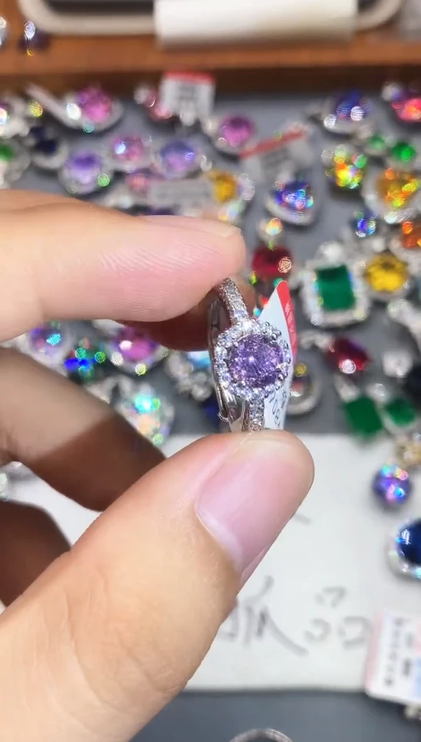 合金石英质玉戒指6