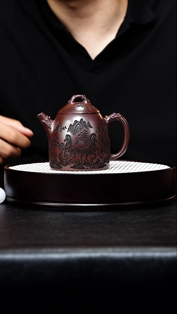 茶壶紫砂秦权手工紫砂壶