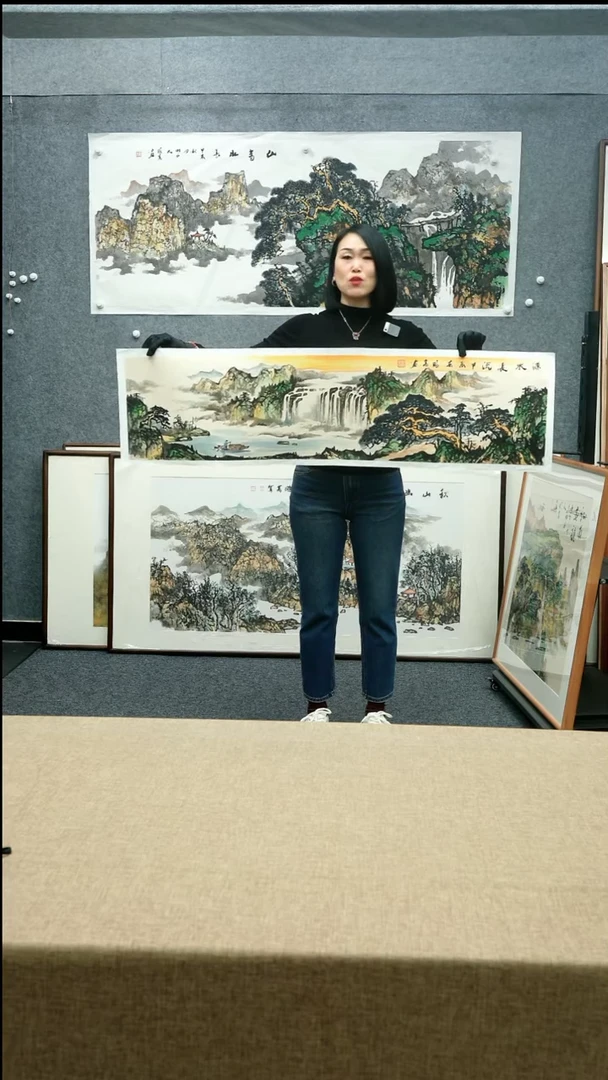 【闪购商品】国画173*53唐鹏高老师山水