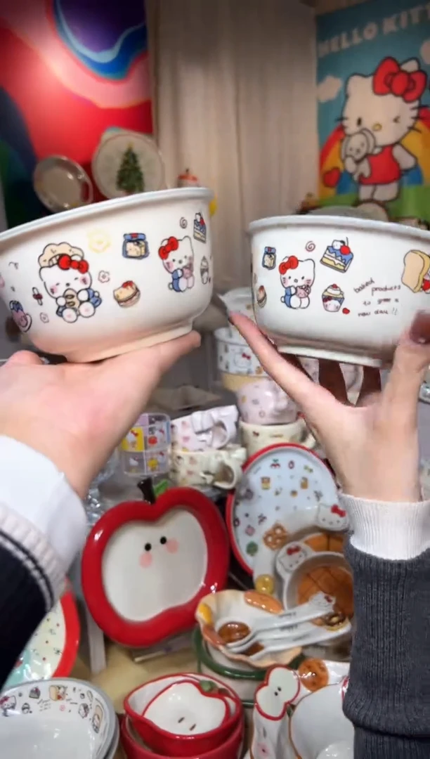 瓷可爱餐具发图片款