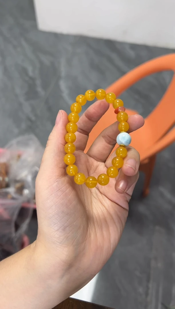 手链蜜蜡未镶嵌蜜蜡海纹手串[多样发其一]