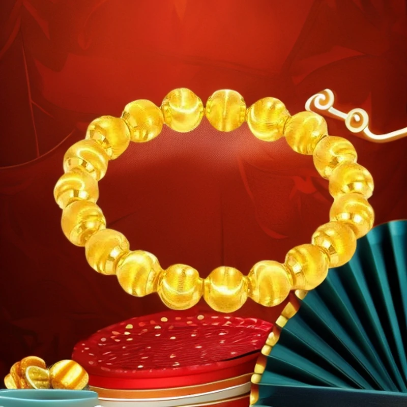 【专柜正品】DIY爆闪猫眼路路通转运珠手链串珠