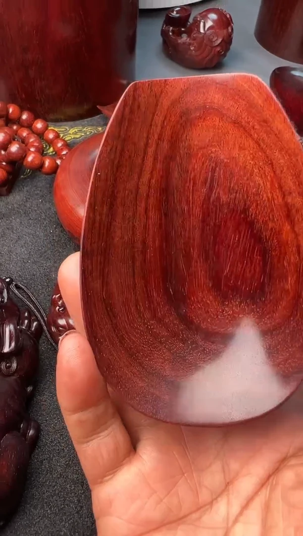 紫檀木类端景台印度小叶紫檀茶则