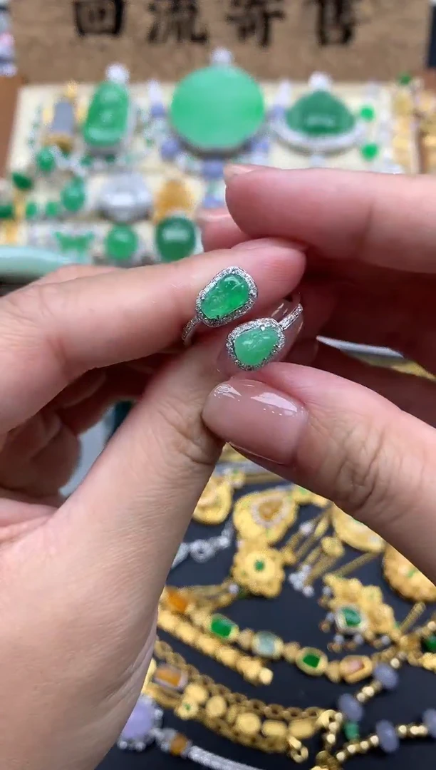 【闪购商品】翡翠戒指18K金镶嵌218-中国好珍宝