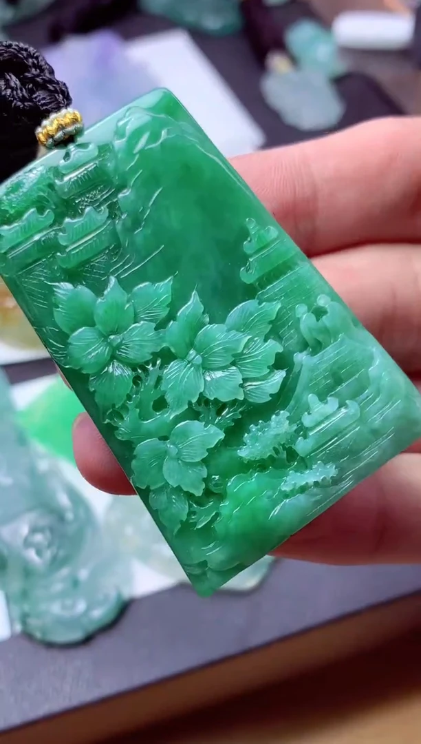 翡翠未镶嵌颈饰天然翡翠