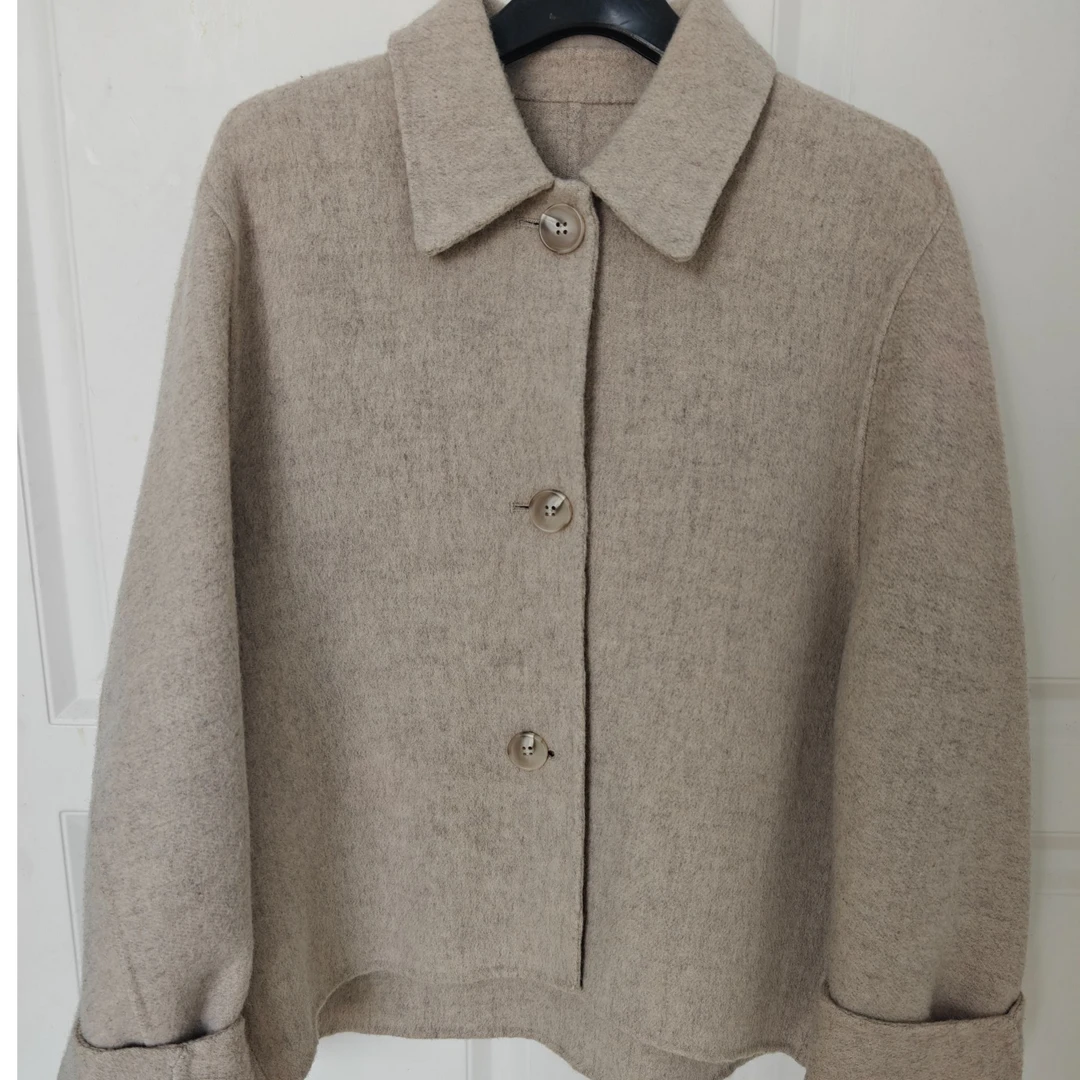 【福利】春季百搭韩系经典款舒适洋气宽松通勤简约女士羊毛大衣外套