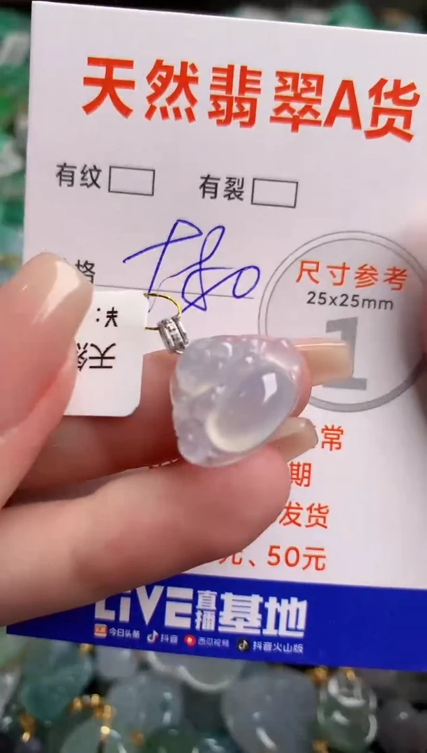 翡翠18K金镶嵌颈饰0079528476