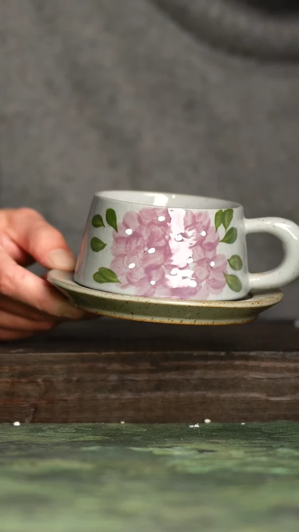 【闪购商品】杯青诗手工手绘瓷器