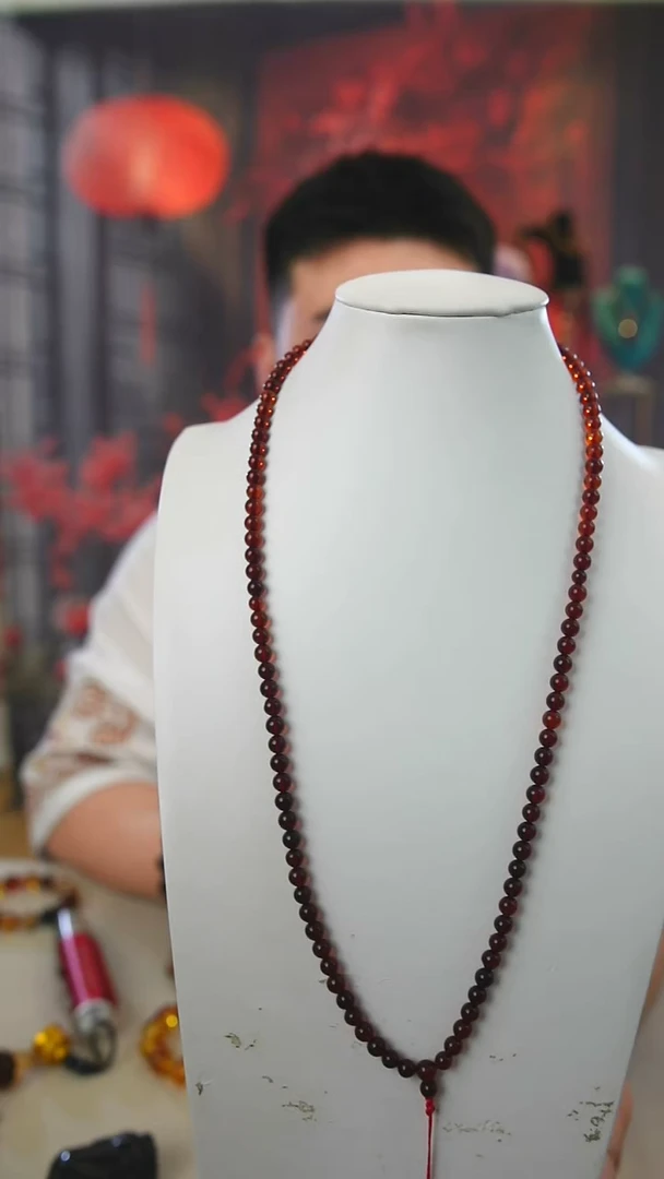 【闪购商品】琥珀颈饰未镶嵌血珀108-0.5