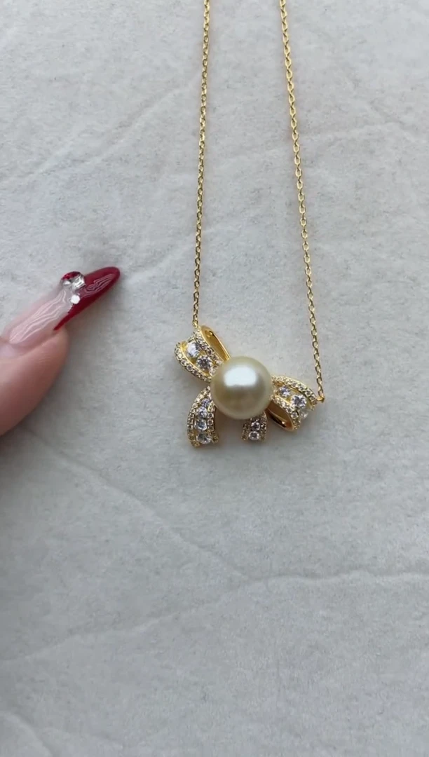 【闪购商品】海水珍珠套链银S925镶嵌Y55