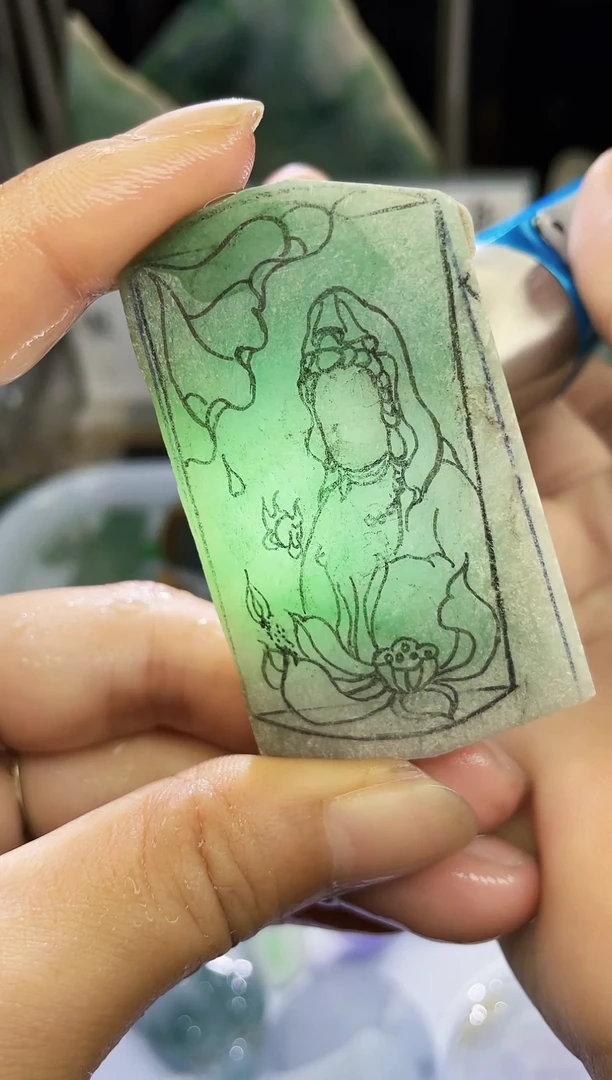 未镶嵌挂件翡翠天然缅甸翡翠A货