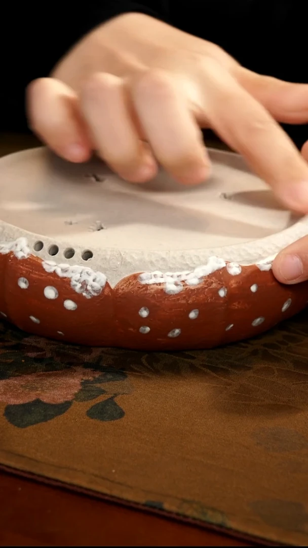 茶壶紫砂白泥雪莲湿泡