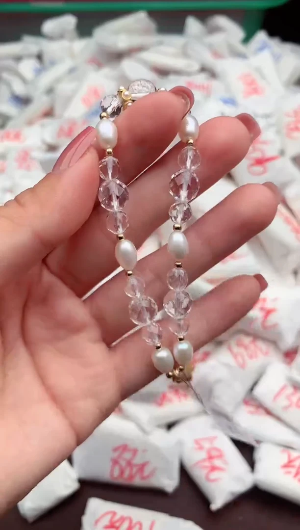 【闪购商品】淡水珍珠手绳银S925镶嵌一