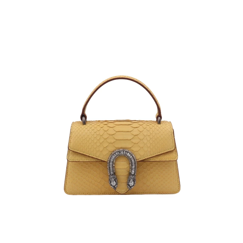 AI.BAGBURRY2025上新女士轻奢时尚手提包 小众百搭气质蛇皮女包包