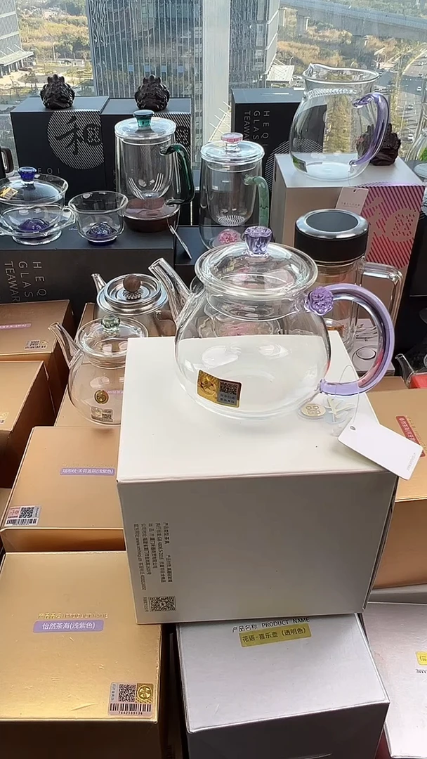 @@禾器晶彩清莲壶浅紫