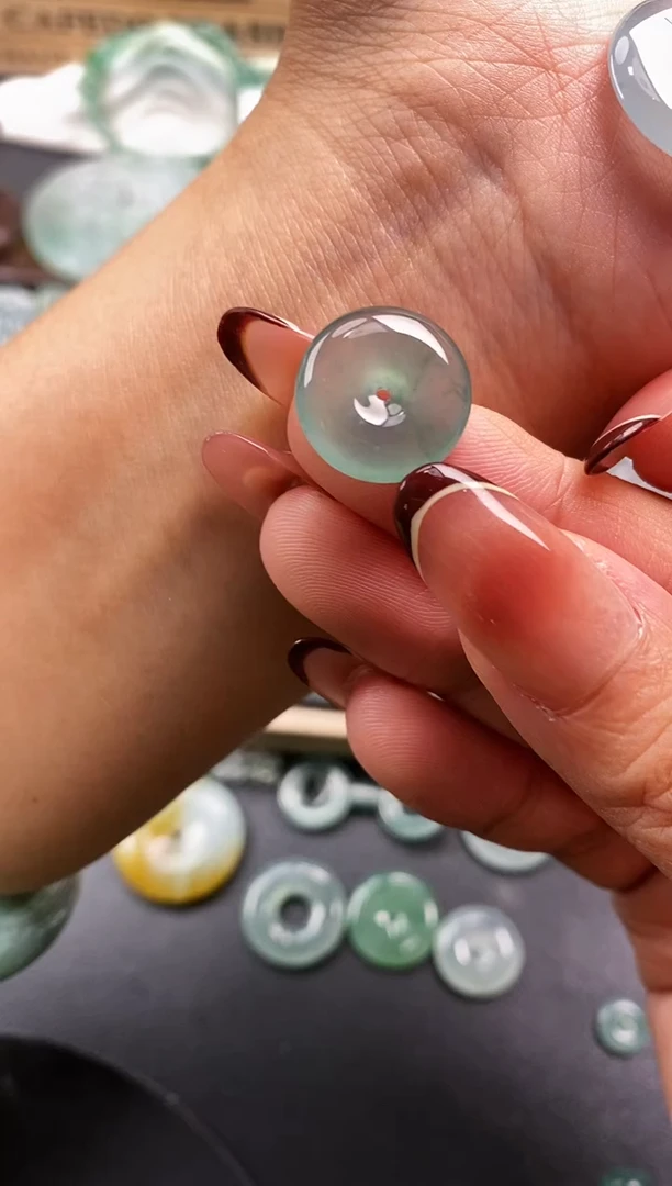 裸石翡翠A****️平安扣  定向 A可爱的雨