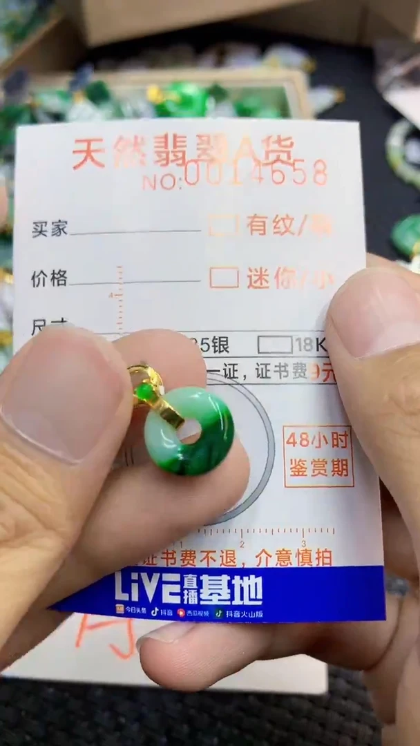 翡翠未镶嵌颈饰             1