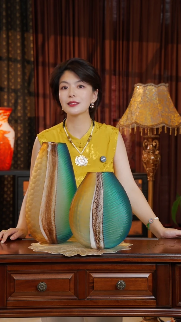琉璃手工艺品磨刻一套