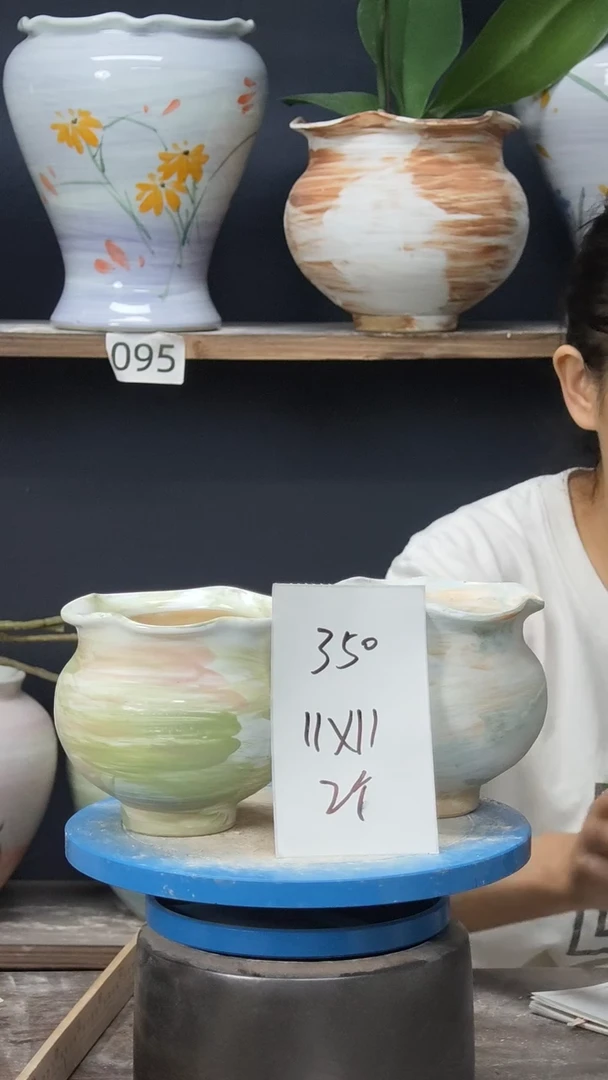 景德镇花盆默认微瑕350