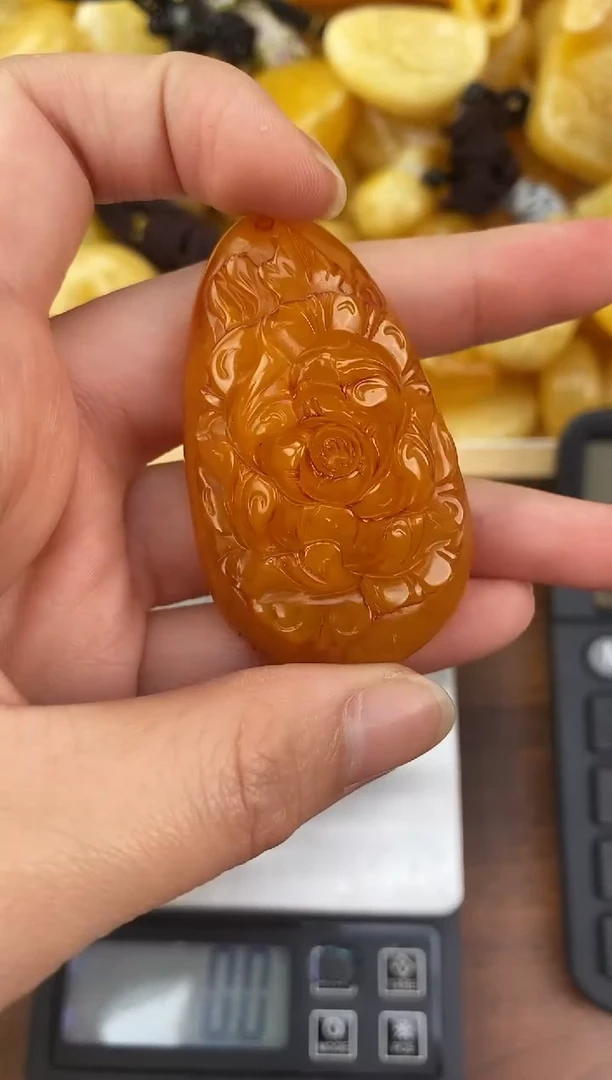 裸石琥珀未镶嵌天然蜜蜡琥珀