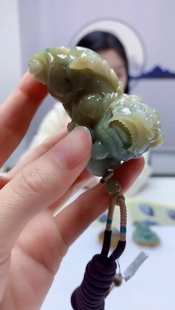 【闪购商品】定制翡翠未镶嵌0405zm-毛货挂件貔貅113