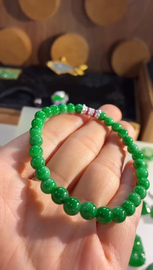 未镶嵌手链翡翠手串