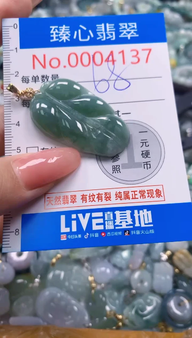 翡翠未镶嵌颈饰4137
