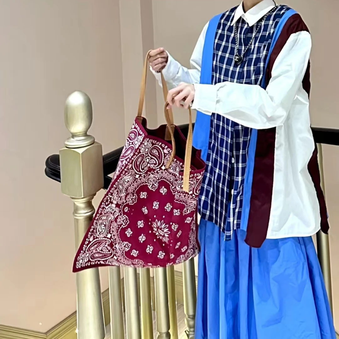 CC推荐设计师品牌复古宽松日系拼接长袖衬衫