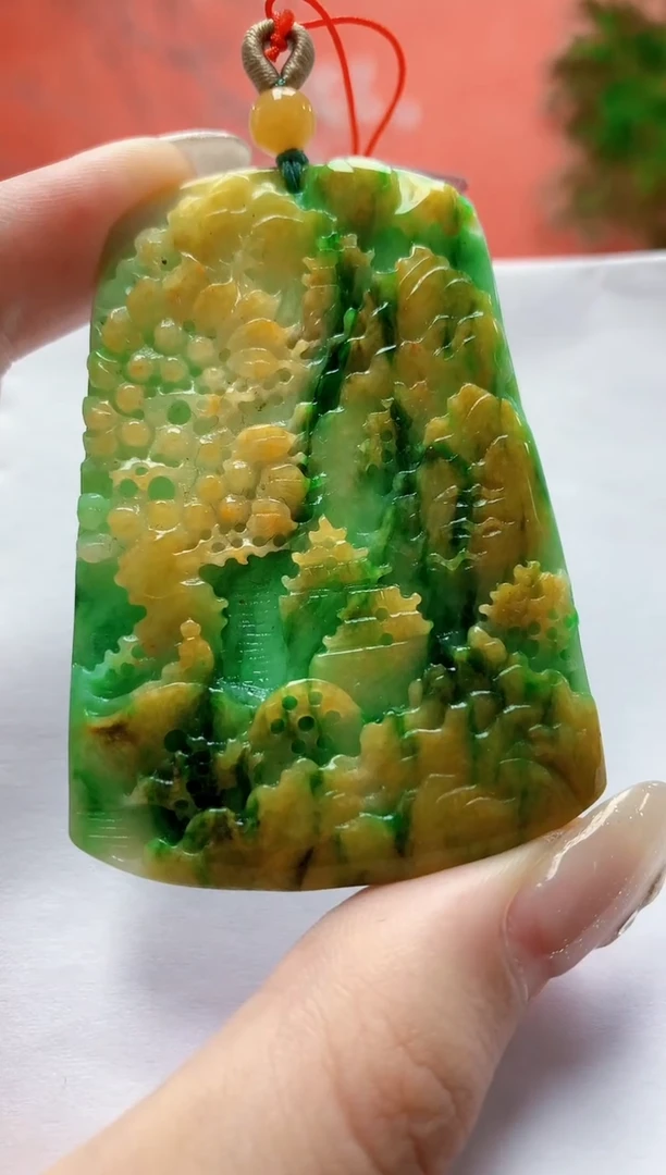 未镶嵌定制翡翠4852jw-毛货挂件42