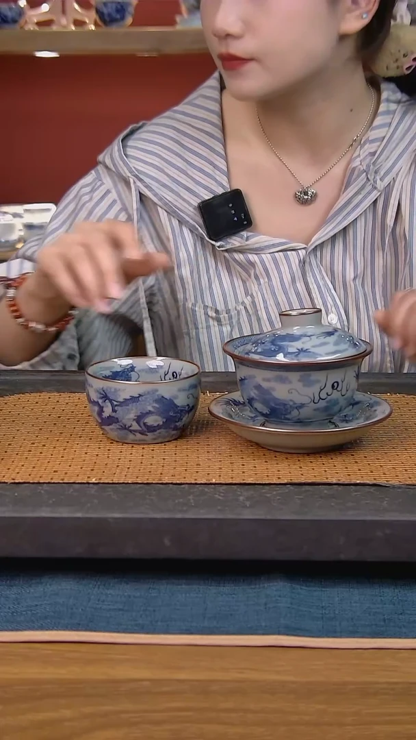 简装家用款2件套 老陶泥开片纹陶瓷茶具