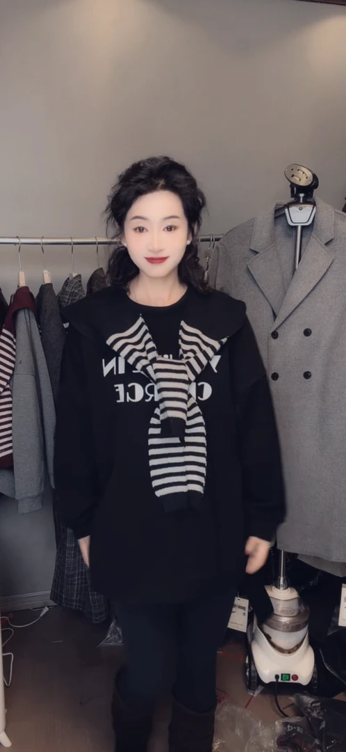 773#圆领卫衣/时尚套装 宽松版