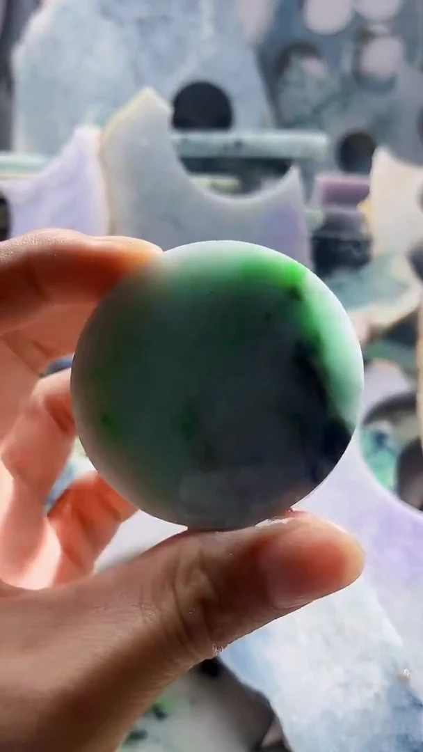 翡翠裸石缅甸翡翠A货轩5034