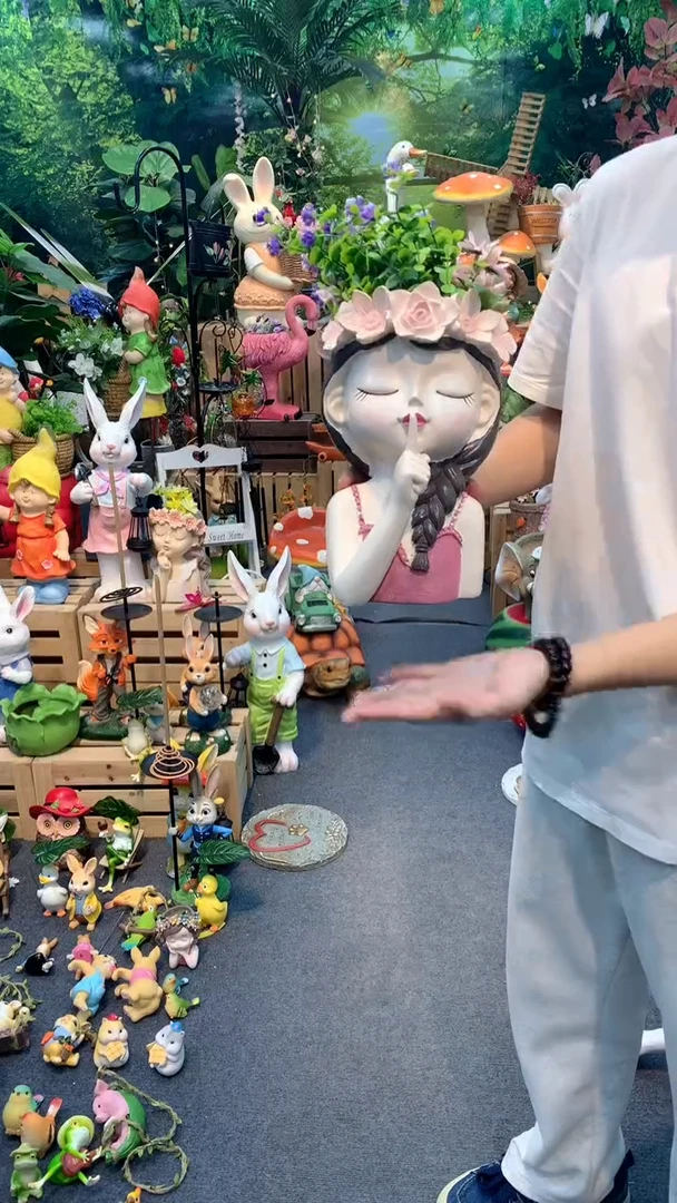 无花朵花园花器花摆件&00&