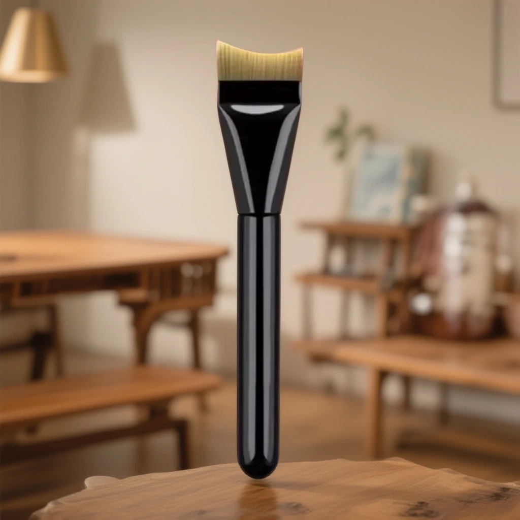 刷刷子弧形底妆超薄一字底妆刷修容刷侧脸大号不吃粉无痕粉底液刷