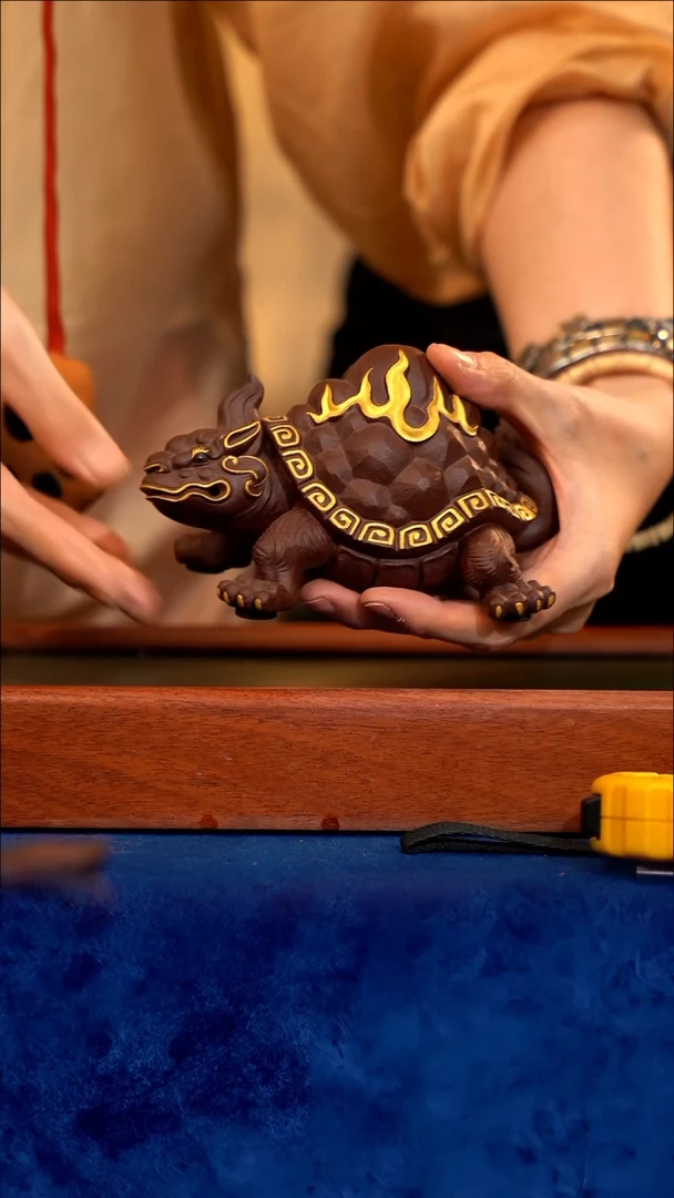 紫砂宜兴紫砂 GSB 火焰龟