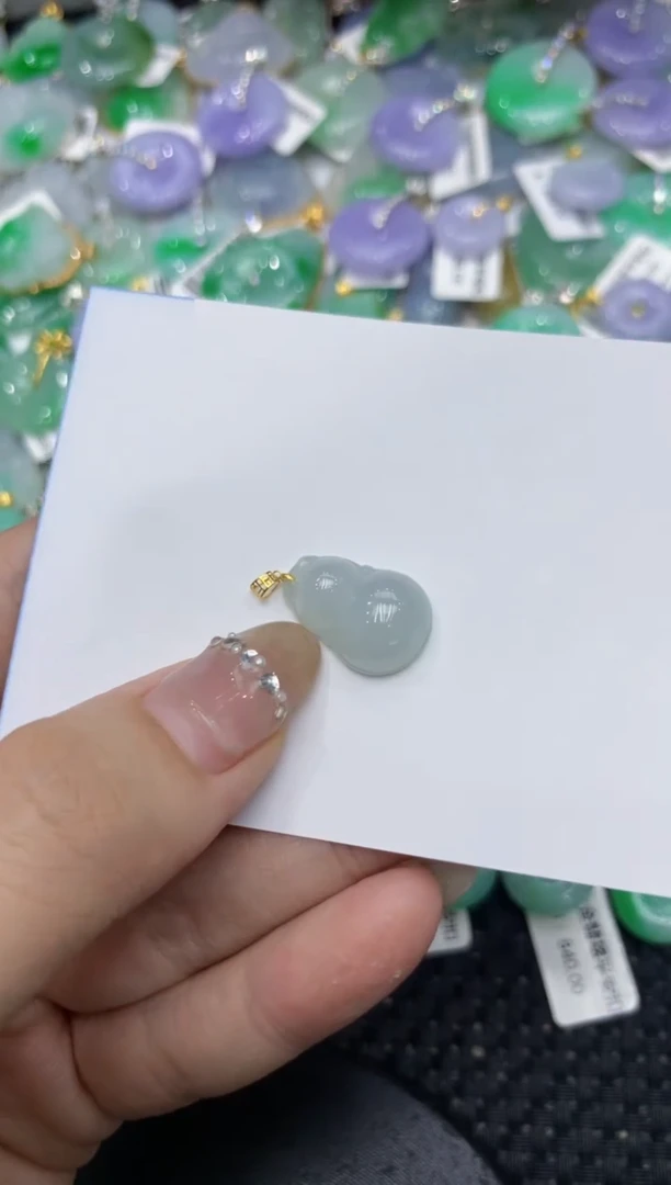 【闪购商品】翡翠颈饰18K金镶嵌222222222