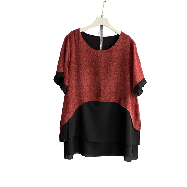 时尚拼接蕾丝女士女装百搭上衣套头宽松休闲大衫