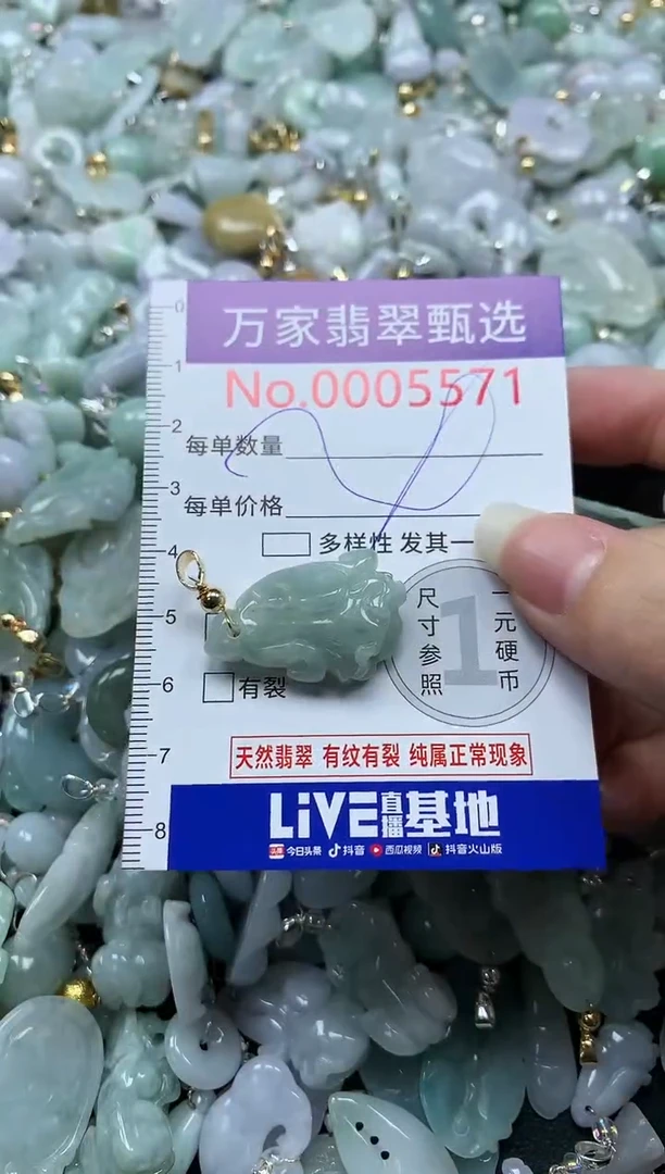吊坠(不含链)未镶嵌翡翠5571