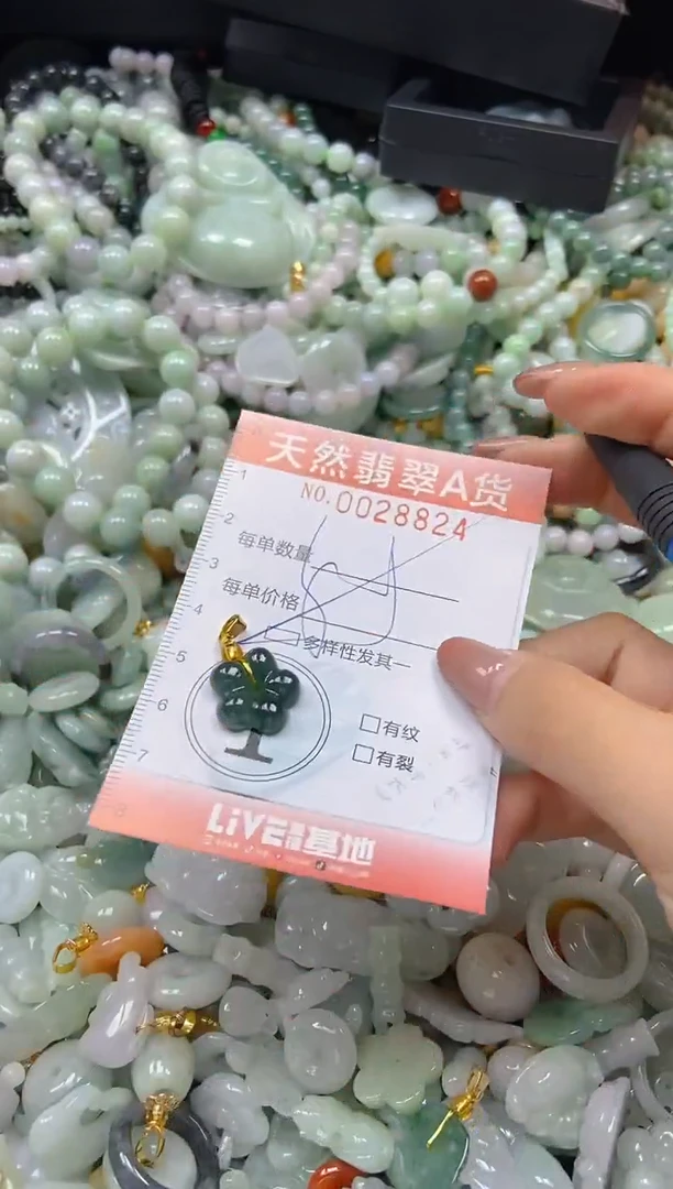 翡翠未镶嵌颈饰闪购0028824多样性发其一