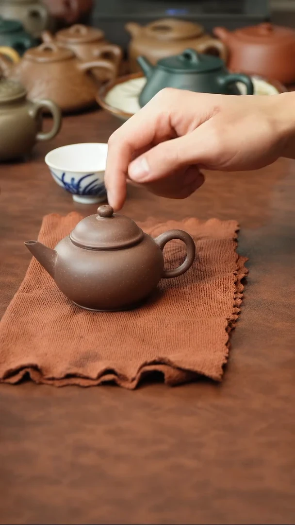 茶壶紫砂芝**门原矿宜兴紫砂茶壶