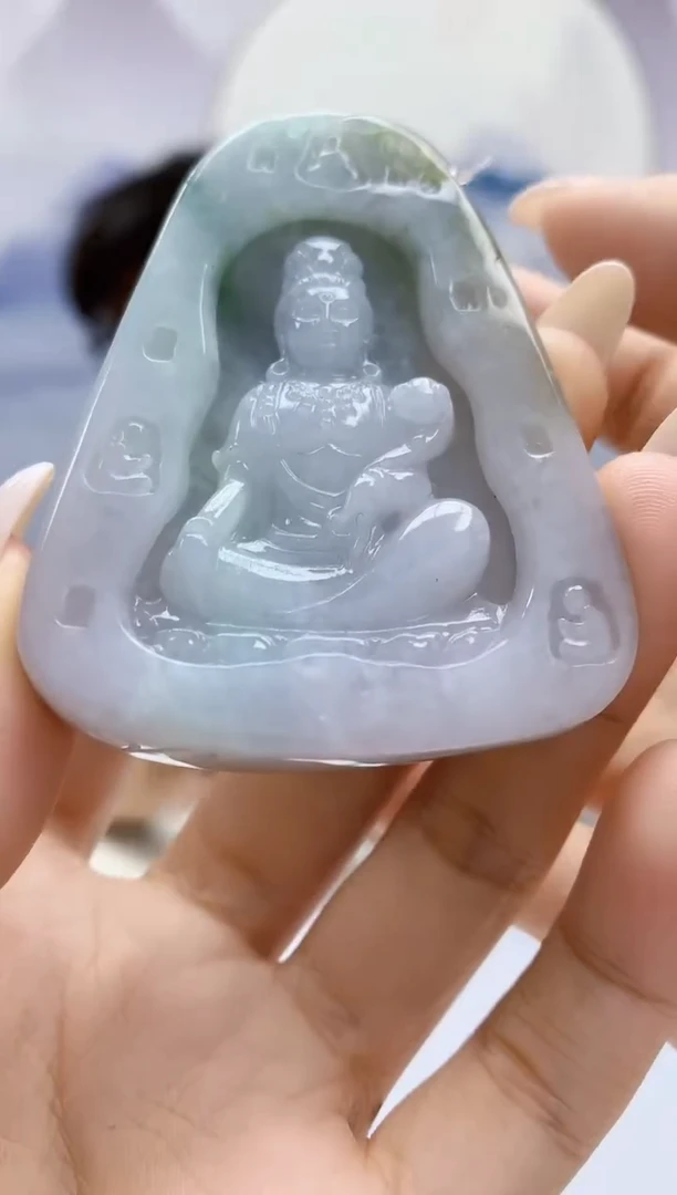 未镶嵌定制翡翠4688ty-毛货挂件150