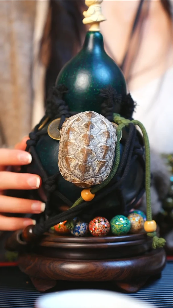 【闪购商品】JK062大漆酒葫芦不包手串及旋转底座